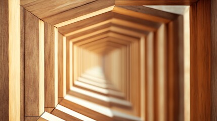 Fototapeta premium Modern Wooden Architectural Structure