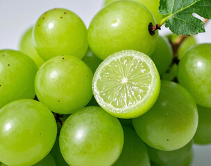 Obraz premium 포도의 영양과 다양한 활용 / The Nutrition and Versatile Uses of Grapes