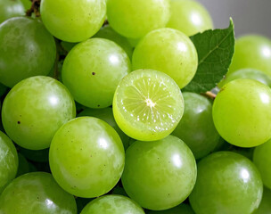 Obraz premium 포도의 영양과 다양한 활용 / The Nutrition and Versatile Uses of Grapes