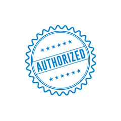 Authorized Stamp Graphic design vector element simple and modern concept