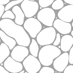 Abstract seamless pattern of floating bubbles. Smooth shapes arranged in an intricate, seamless design. Vector illustration