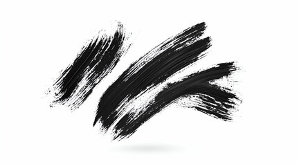 Obraz premium Black Paint Strokes, Abstract Art Texture, Dynamic Brushstrokes create a bold visual impact elegantly.