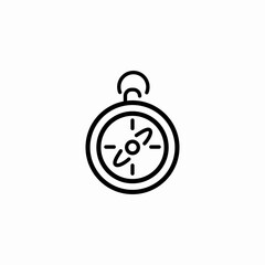 navigation compass icon sign vector