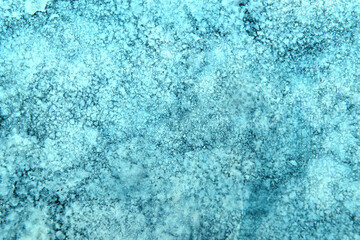 art background of streaks with dry drops in blue