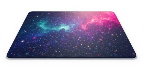 Large, rectangular, plain mouse mat isolated against a bright white background , gaming, desk accessory, texture
