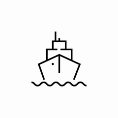 ship sea icon sign vector