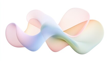 Abstract pastel wave flow, dynamic fluid motion design.