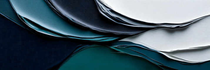 Abstract Teal, Gray, and White Swirls, A Textured Canvas of Dynamic Color and Form, Evoking Movement and Serenity