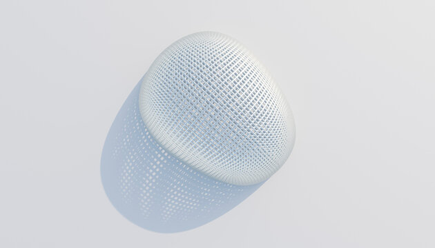 Directly above 3d rendering of geodesic glass dome