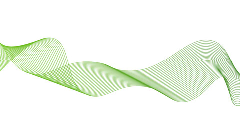 Shining green wave lines pattern for banner, wallpaper,abstract green wave lines on white background,White green Abstract Wallpaper. Abstract background with lines,