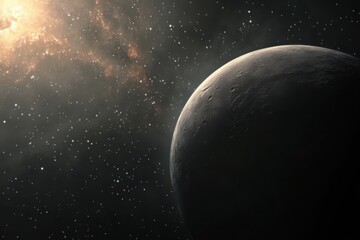 Obraz premium Astronomy in a galaxy concept with planets