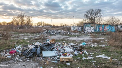Urban Decay: Graffiti and Litter in a Factory Setting