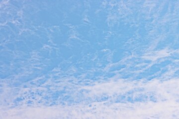 Clouds blue sky in windy day