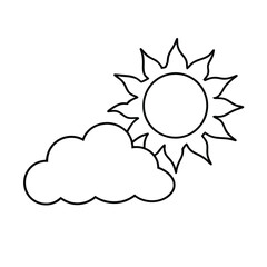 Cloud Icon Black Line | Clouds Illustration | Weather Climate Symbol | Cloud Outline