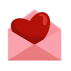 Love letters, love paper and flying hearts for love day