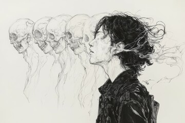 Fototapeta premium The Chain of Selves, Dissociative Identity Disorder