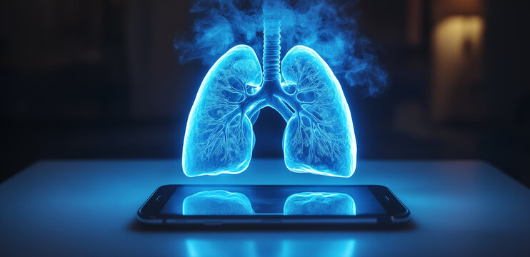 3D holographic images of lung organs
