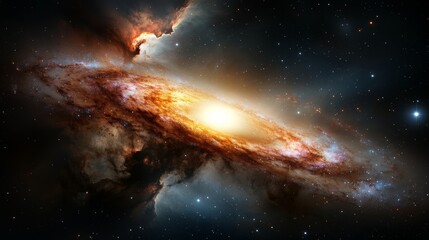 Obraz premium Exploring the Vast Galaxy