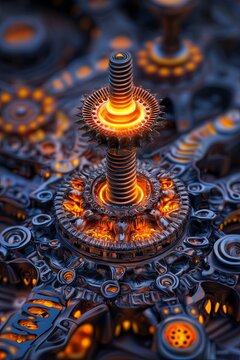 Single Glowing Element as a Linchpin in Mechanism