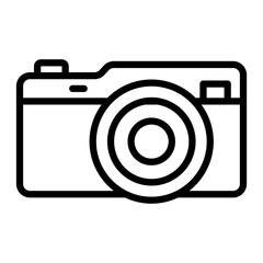 Camera   Vector Line Icon Design