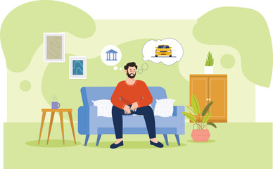 A professional illustration highlighting personal loan applications, showcasing digital banking tools and simplified financial solutions.