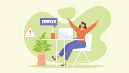 A modern and creative 404 error illustration showcasing a maintenance scene, ideal for websites experiencing downtime or updates, highlighting smooth user experience.