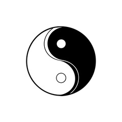 Chines New Year  Yin Yang Icon line art illustration for Chines festival