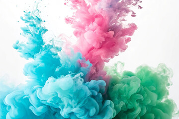 Obraz premium Watercolor splashes on the white. Watercolor background.