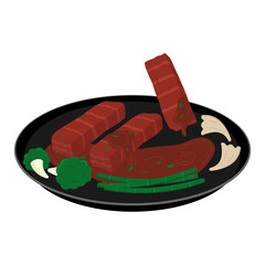 Premium Wagyu Steak Vector Art: The Japanese Steak Delight