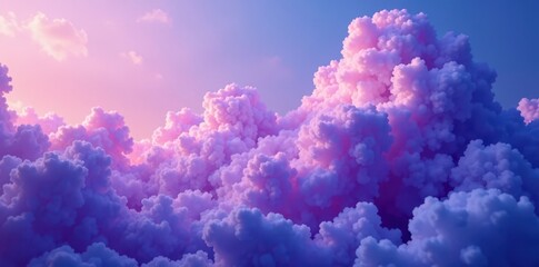 Fototapeta premium Abstract purple and blue cloud formation, ethereal texture , universe, purple