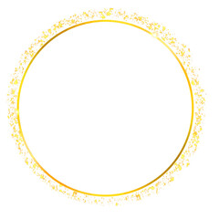 Aesthetic golden circle frame