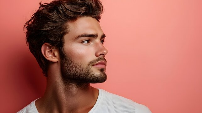 A Portrait of a Thoughtful Bearded Man with Intense Gaze and Natural Expression Captured in Soft Lighting Evoking Depth and Character in the Image
