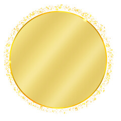 Aesthetic golden circle frame