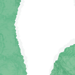 Simple torn green textured paper 
