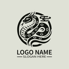 Tropidophis Melanurus Snake Logo Design, Venomous Snake Logo, Reptile Logo, Wildlife Logo, Nature Logo