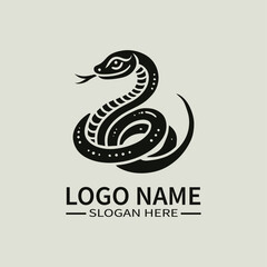 Tropidophis Melanurus Snake Logo Design, Venomous Snake Logo, Reptile Logo, Wildlife Logo, Nature Logo