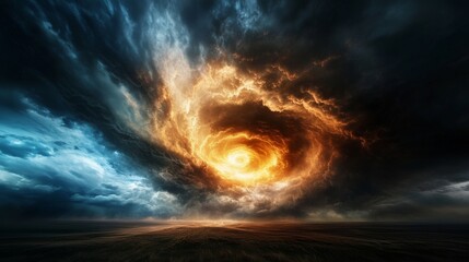 Obraz premium Majestic Storm Cloud Formation