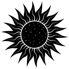 Black Sun Vector Art Inspiration