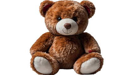 Fototapeta premium A colourful teddy bear on transparent background, png
