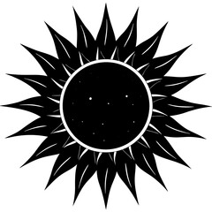 Black Sun Vector Art Inspiration