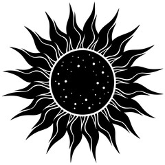 Black Sun Vector Art Inspiration