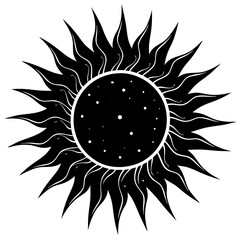Black Sun Vector Art Inspiration