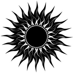 Black Sun Vector Art Inspiration