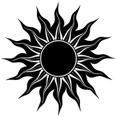 Black Sun Vector Art Inspiration