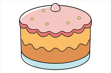 cake vector,  icon vector illustration, cake silhouette of a cake isolated on a white background, eps, png, svg,  vector,