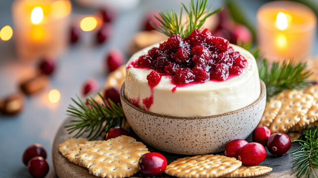 Cheese board, A close-up image of a cheese board featuring melted brie, perfect for food-related content and culinary presentations.