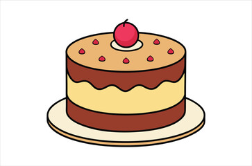 cake vector,  icon vector illustration, cake silhouette of a cake isolated on a white background, eps, png, svg,  vector,