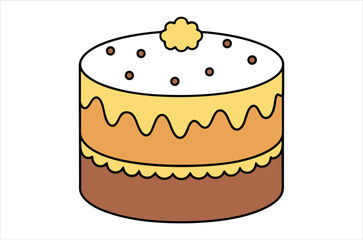 cake vector,  icon vector illustration, cake silhouette of a cake isolated on a white background, eps, png, svg,  vector,