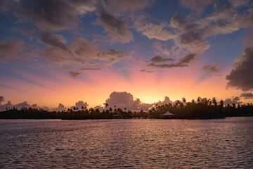 Stunning Sunburst Over Huahine: Nature at Its Best