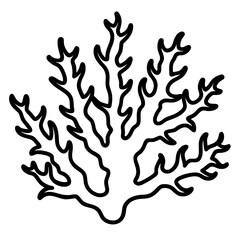 Coral Reef Line Art Design